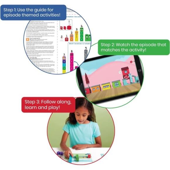 hand2mind MathLink Cubes Numberblocks 1-10 Activity Set, 30 Preschool Learning - Picture 3 of 6